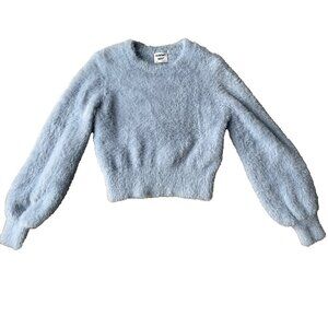 Sunday Best Fuzzy Blue Sweater – XXS